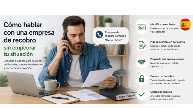 Cómo hablar con una empresa de recobro sin empeorar tu situación